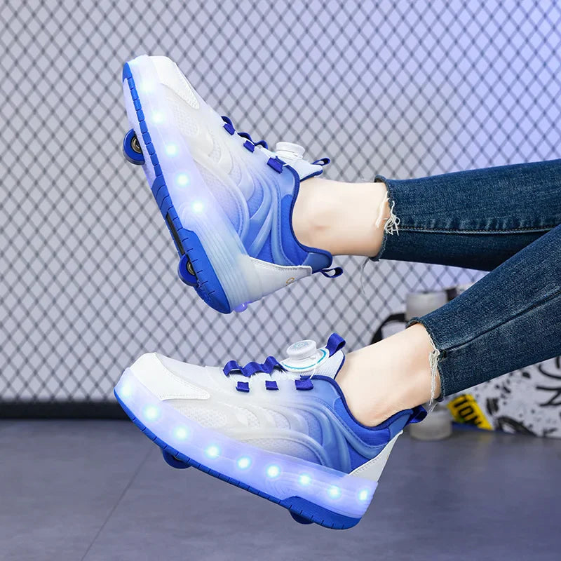 Light-Up Skate Shoes – LED & Komfortabel – Leuchtende Rollschuhe