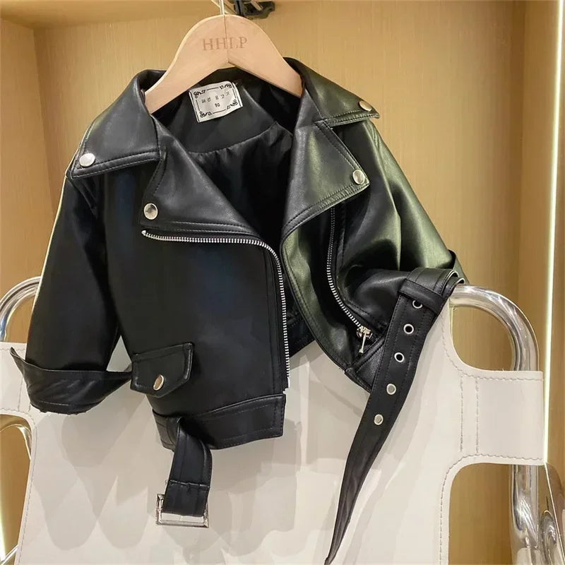 Girls Leather Jacket – Cool & stilvoll – Kinderjacke aus Leder