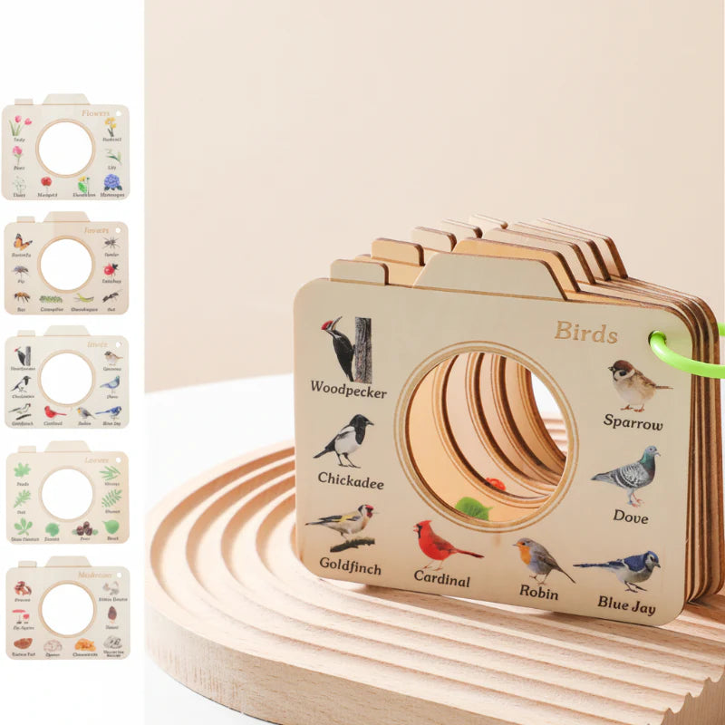 NatureBook – Natur-Entdeckungsset – Pädagogisches Holz-Sichtfenster