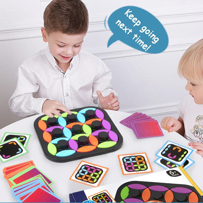 Rotating Logic™ - Herausforderndes Rätsel - Tangram-Brettspiel