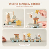 HappyTrain – Montessori & Fun – Holzeisenbahnset