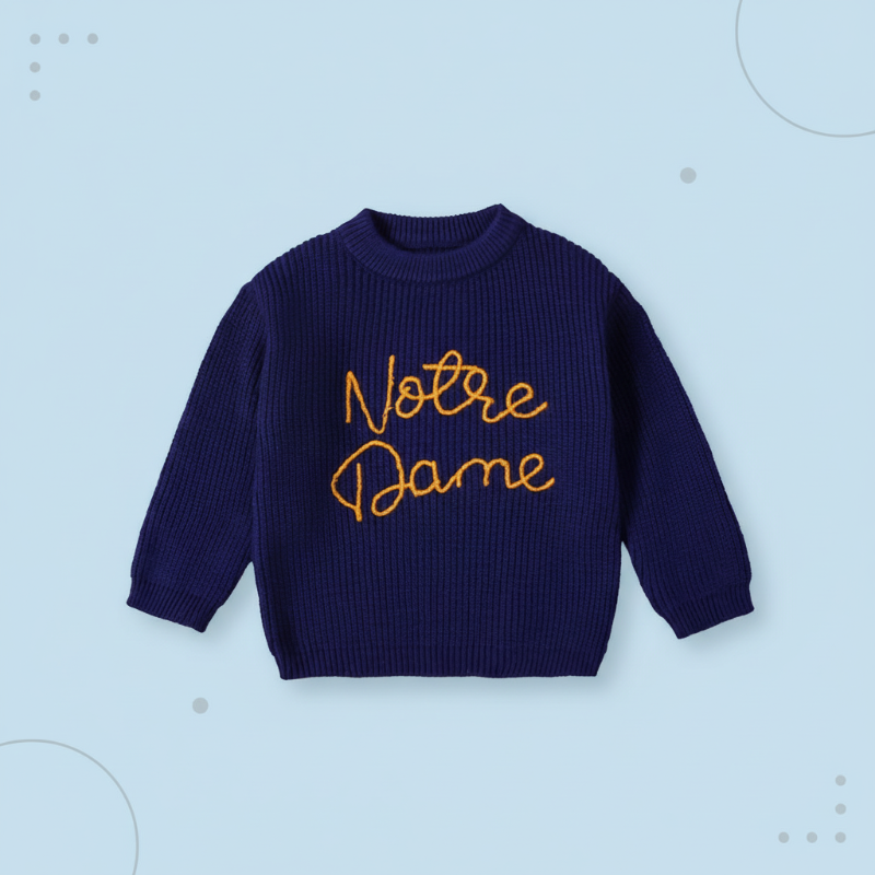 WarmWeave – Bequem & Verspielt – Pullover „Notre Dame“