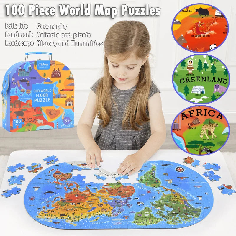 GeoMap – Lehrreich & unterhaltsam – Weltkarte-Bodenpuzzle