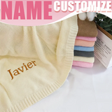 Personalized Baby Blanket – Weich & Einzigartig – Personalisierte, bestickte Baumwolldecke