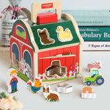 Farm Sort™ – Mal- und Formspaß - Bauernhof-Sortierspiel aus Holz