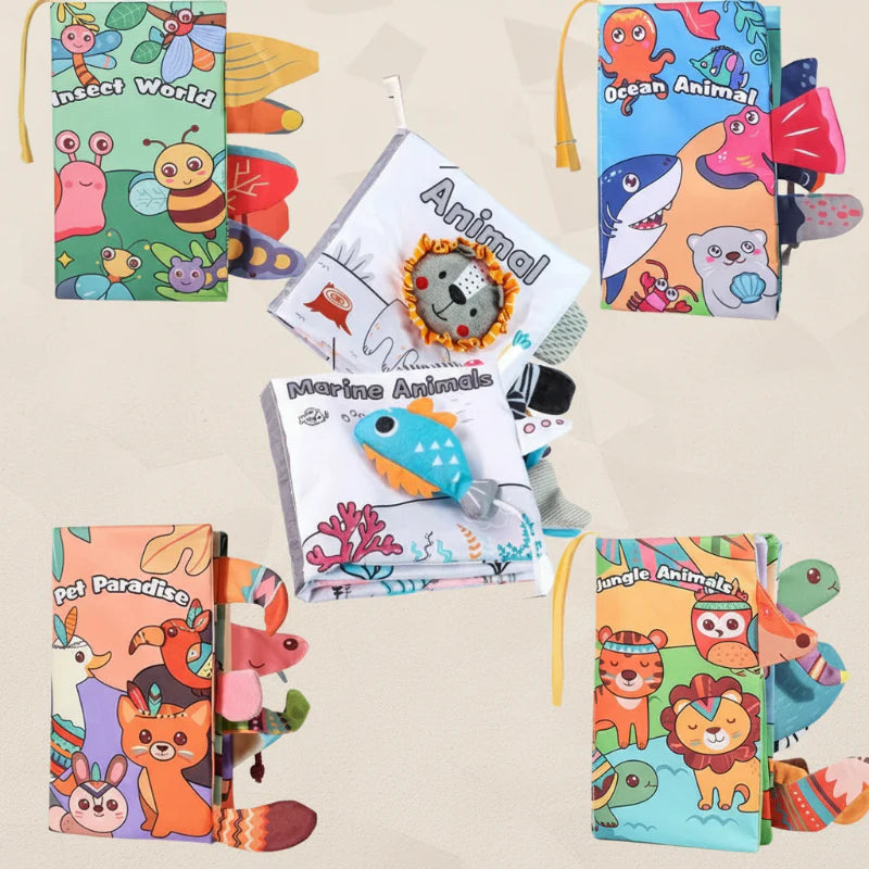 SoftTails – Farbenfroh & sensorisch – Baby-Wackelbuch