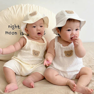 Mini Fashion™ - Kühl und komfortabel - Baby-Gartenhose mit HutCool & Komfortabel