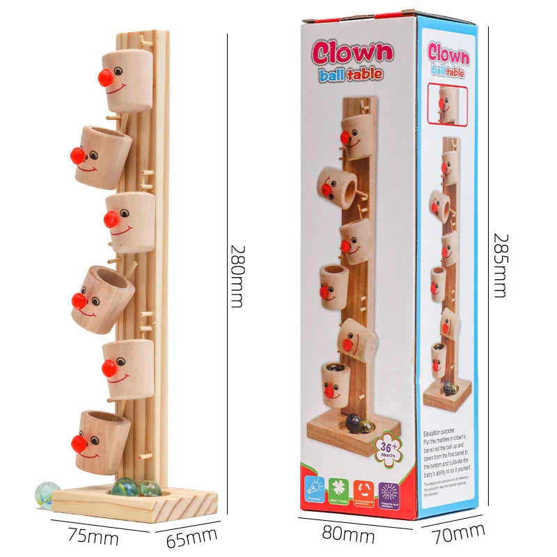 Clown Track™ – Rollen und Lernen - Murmelbahn Spielzeug