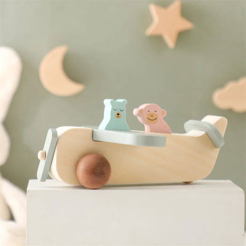 Woods™ - Förderung von Kreativität und Motorik - Montessori-Holzspielzeug für Flugzeuge