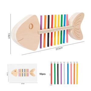 Woods™ - Erkennen von Farben - Fischpuzzle