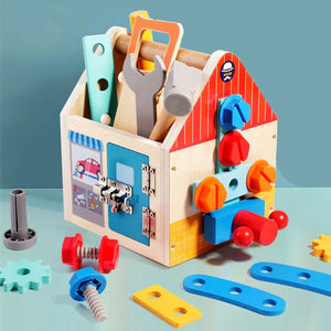 Busy Box™ - Entdecken & Lernen - Aktivitätsbox aus Holz