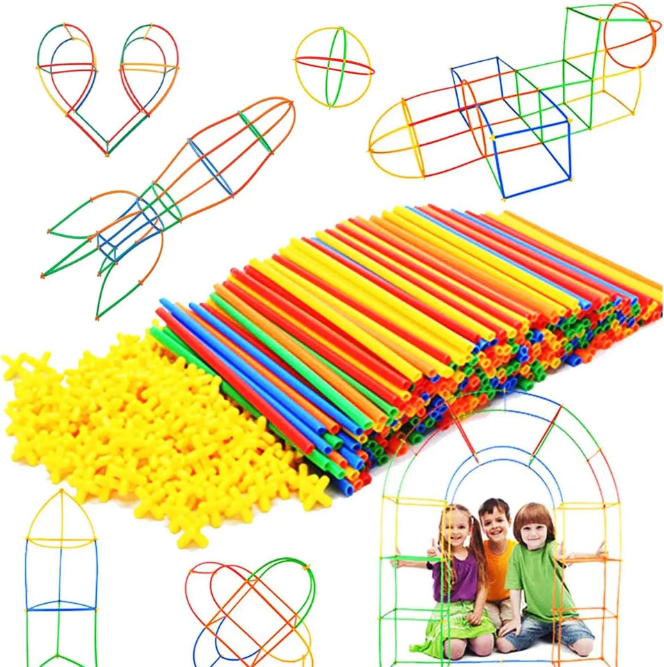 BuildPlay – Fantasi & færdigheder – Konstruktionsrør med forbindelsesstykker