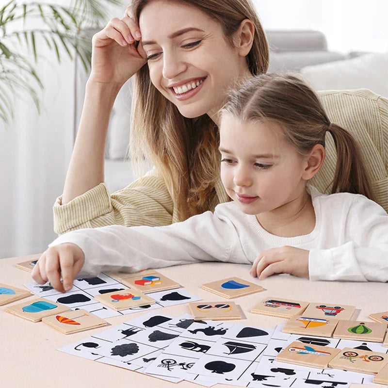 Shape Match Puzzle™ – Finde den Schatten - Sortierpuzzle aus Holz