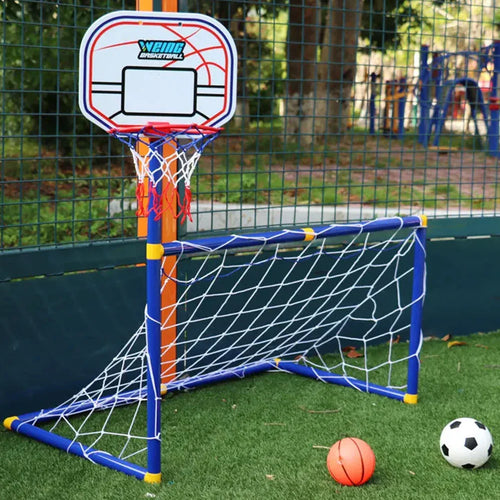 Kids Ball Games - Doppelter Spaß - Fußball- und Basketball-Spielzeugset