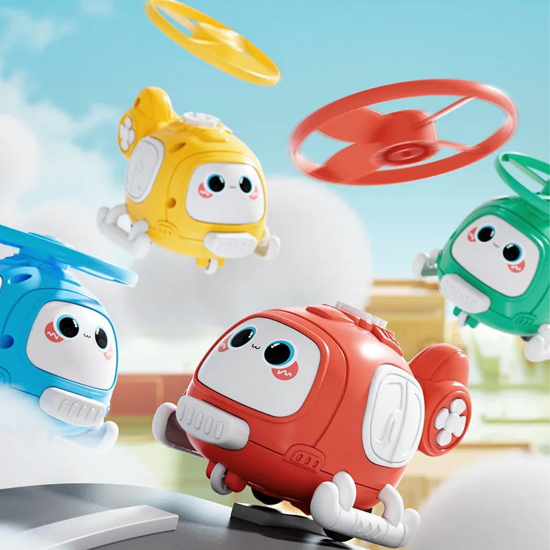Hover Buddy™ – Luftiges Lächeln – Cartoon-Helikopter