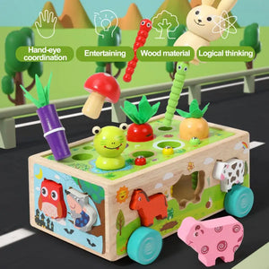Woods™ - Formenspaß im Bollerwagen - Tiere und Gemüse-Puzzle