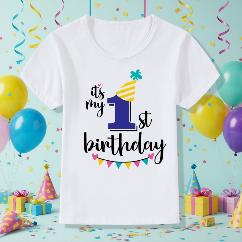 Birthday Graphic Tee – Niedlich & Luftig – Kinder-T-Shirt zum Geburtstag
