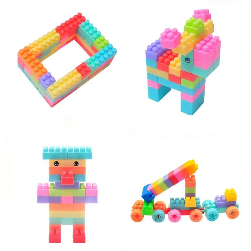 Magic Building Block Set™ - Bauspaß für die Kleinen - Bausteinset ...