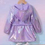 LumiBreeze – Glänzend & Leicht – Kinder-Regenjacke mit Kapuze