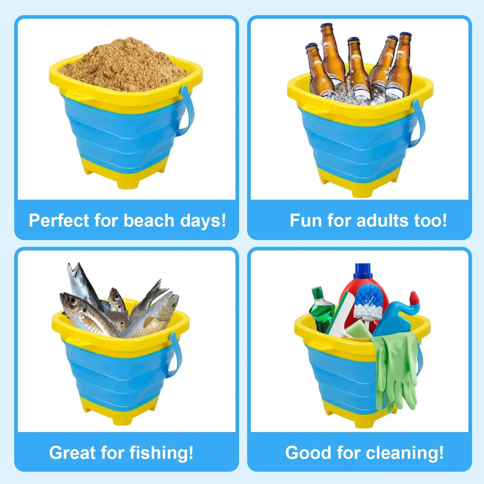 Foldable Bucket™ - Faltbarer Urlaubsspaß - Faltbarer Eimer