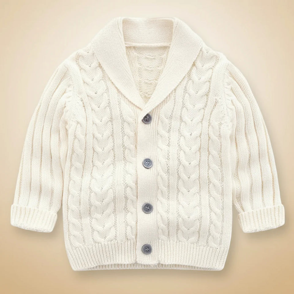 CozyCub – Bequem & Modisch – Gestrickter Kinder-Cardigan-Pullover