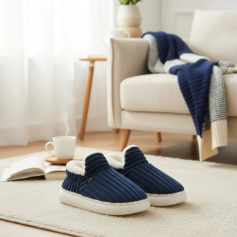 WarmNest – Blød og varm – Skridsikre hjemmesko