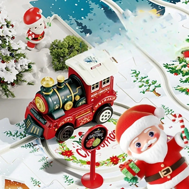 DIY Xmas Train Track™ - Byg dit eget juleland - juletog-puslespil