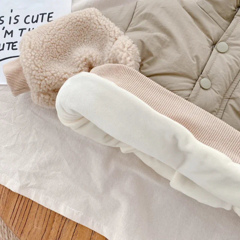 Mini Fashion™ - Super Varm - Fleece-lammeuldsjakke