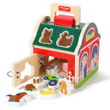 Farm Sort™ – Mal- und Formspaß - Bauernhof-Sortierspiel aus Holz