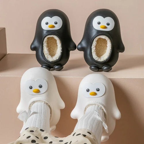 Mini Fashion™ - Warm & Lustig - Pinguin-Hausschuhe für Kinder