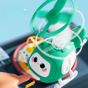 Hover Buddy™ – Luftiges Lächeln – Cartoon-Helikopter
