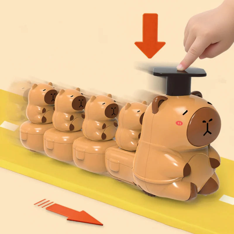 Capybara Train Toy – Verspielt & niedlich – Der geschäftige Zug