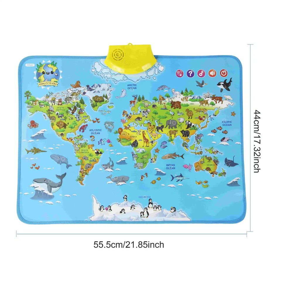 LittleExplorers – Lernen & Spielen – Weltkarte der Tiere