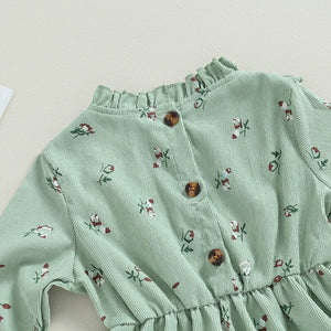 Mini Fashion™ - Hip und herbstlich - Florales Kinderkleid