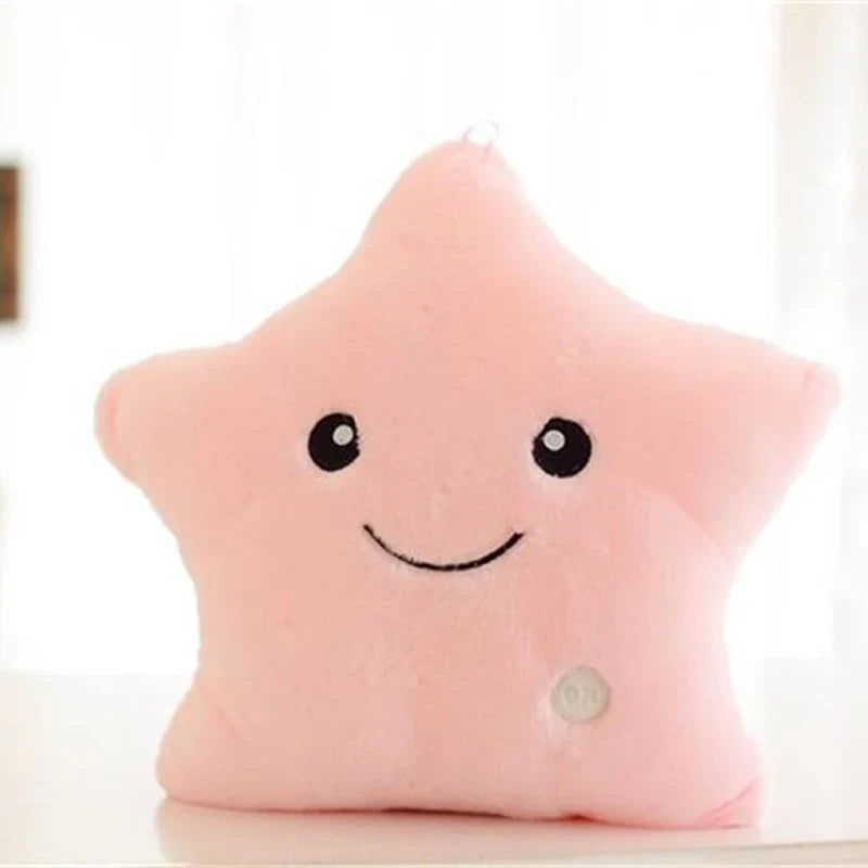 Glow Star Pillow™ – Sternenspaß im Bett - leuchtendes Kuschelkissen