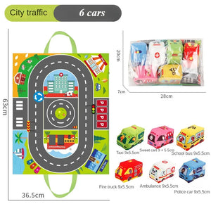 Car play mat™ - Cartoon-Abenteuer - Auto-Spielmatte