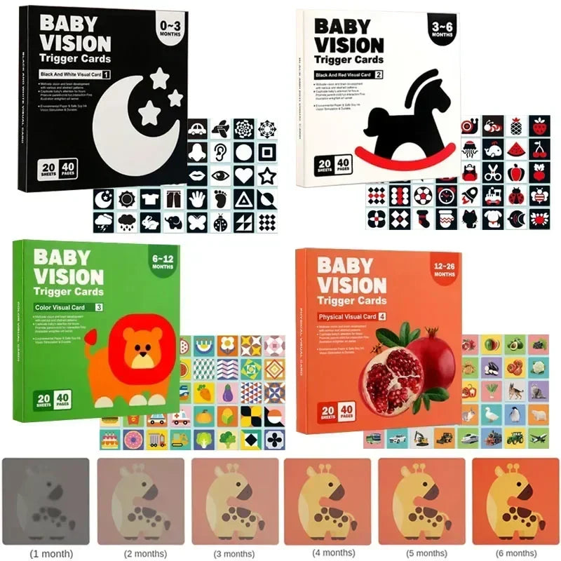 VisionBook – Lehrreich & informativ – Baby-Kognitionskartenbuch
