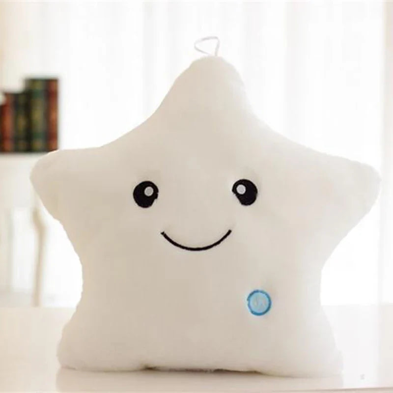 Glow Star Pillow™ – Sternenspaß im Bett - leuchtendes Kuschelkissen