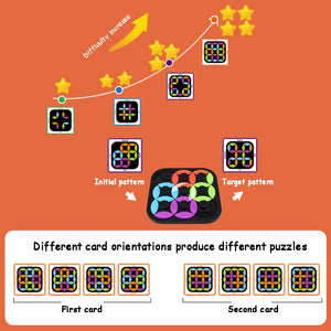 Rotating Logic™ - Herausforderndes Rätsel - Tangram-Brettspiel