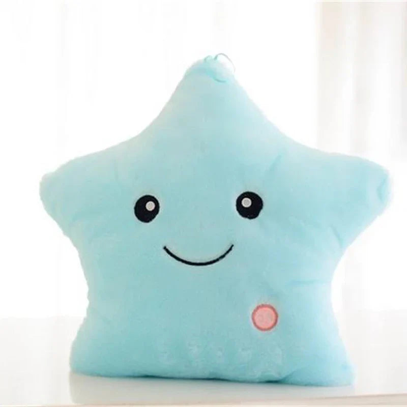 Glow Star Pillow™ – Sternenspaß im Bett - leuchtendes Kuschelkissen