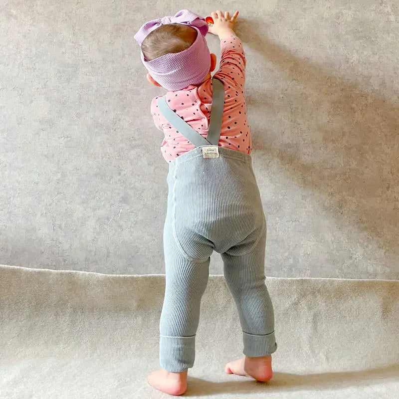 Mini Fashion™ - Bløde og behagelige - Børneleggings med seler