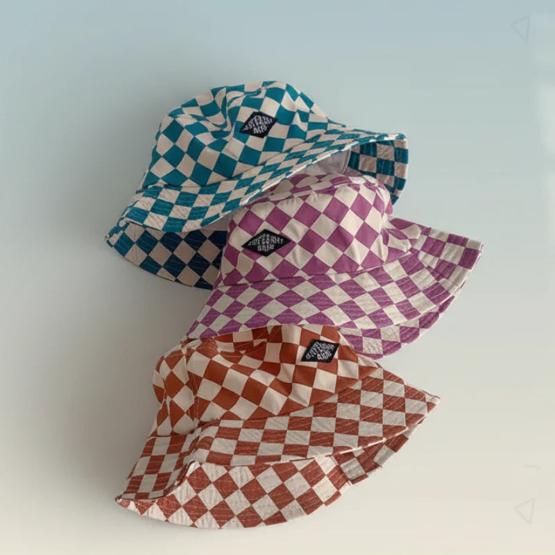 Bucket Hat – Niedlich & schützend – Kinderhut mit Karomuster