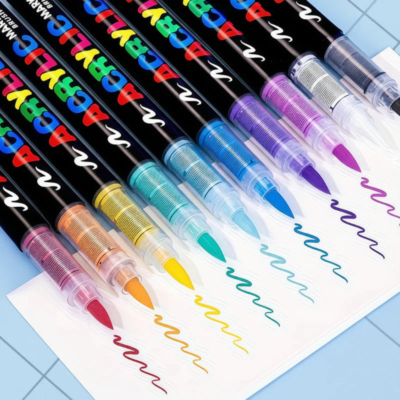 ColorCraft – Kreativ & Nachhaltig – Acrylmarker mit Pinselspitze