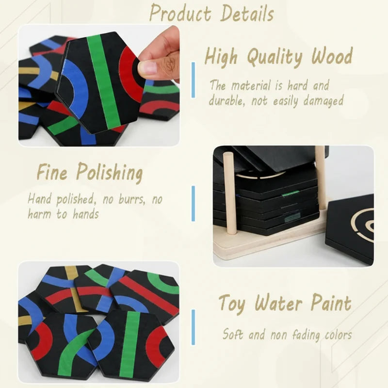 LogicStack – Intelligent & lehrreich – Form- und Zahlensortierspiel