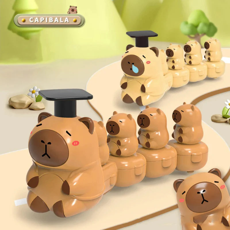 Capybara Train Toy – Verspielt & niedlich – Der geschäftige Zug