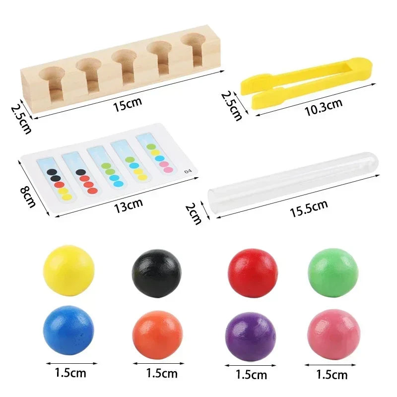 Tube Clip Beads™ - Denkspel - Farben & Motorikspiel