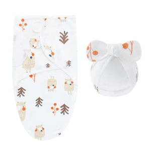 DreamNest – Ruhe & Komfort – Luxuriöses Wickeltuch mit Mütze
