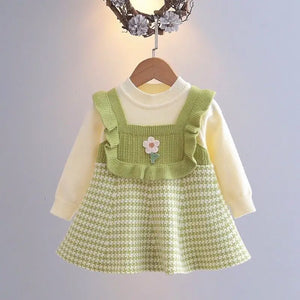 Mini Fashion™ - Niedlicher Look - Langärmeliges Kleid
