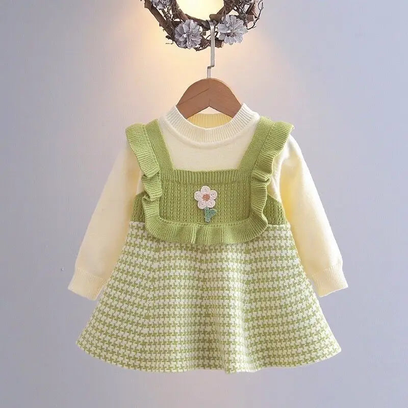 Mini Fashion™ - Niedlicher Look - Langärmeliges Kleid