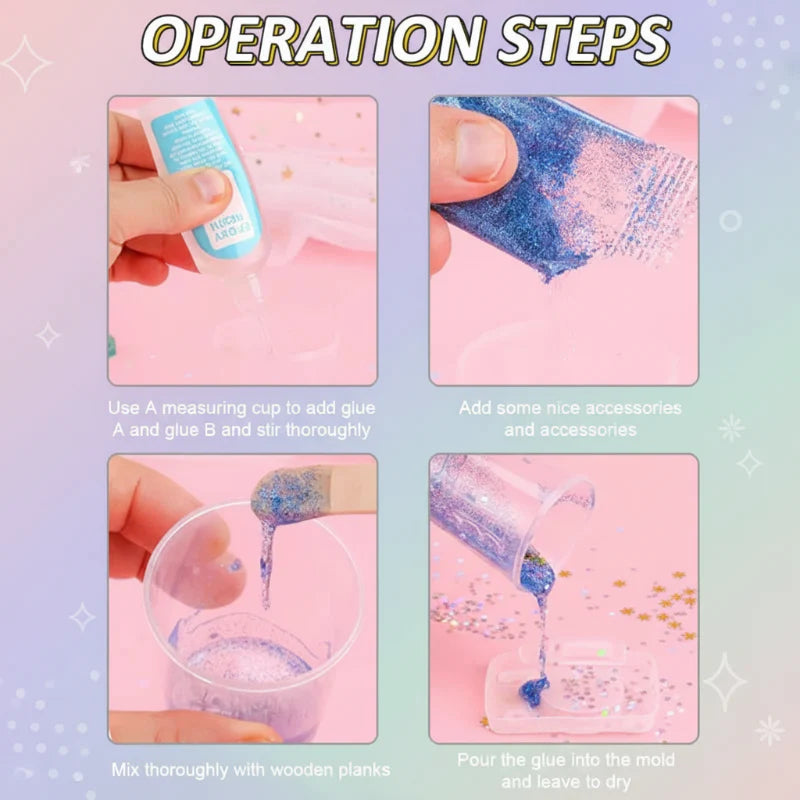 DIY Crystal Keychain Kit – Kreativ & Verspielt – Bastelset für Schlüsselanhänger